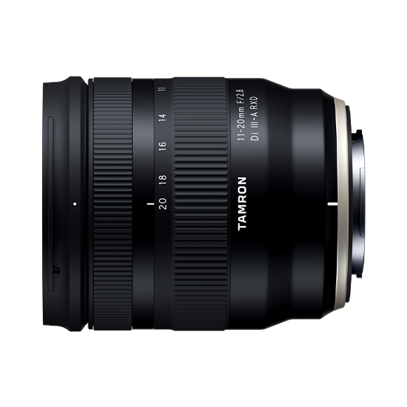 Topside Photo of the Tamron 11-20mm F2.8 Lenses for Fujifilm