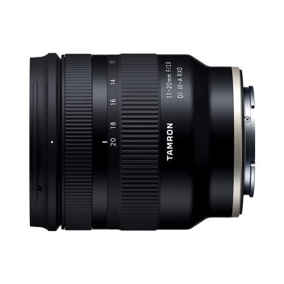 Topside Photo of the Sony Tamron 11-20mm F2.8 Lenses
