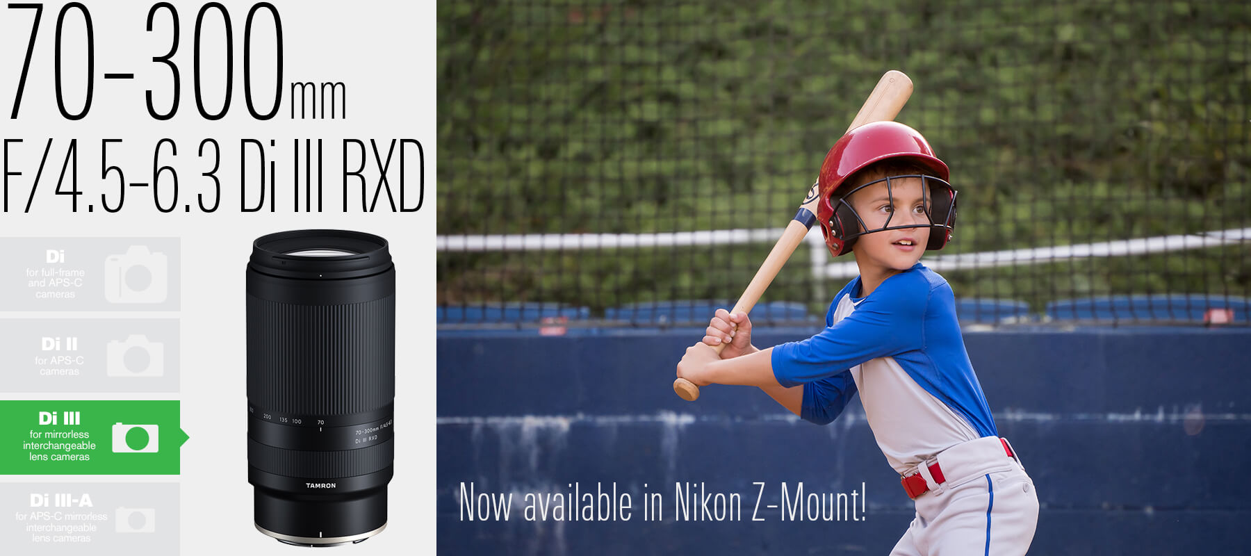 70-300mm for Sony & Nikon Z Mirrorless(Model A047)
