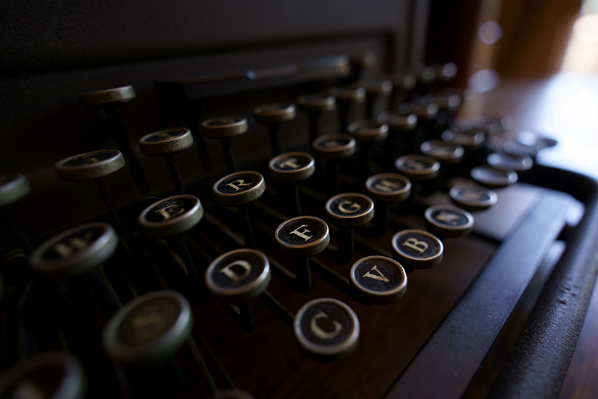 Photo of Typewriter Keys Shot by Tamron 17-28mm F2.8 Lens