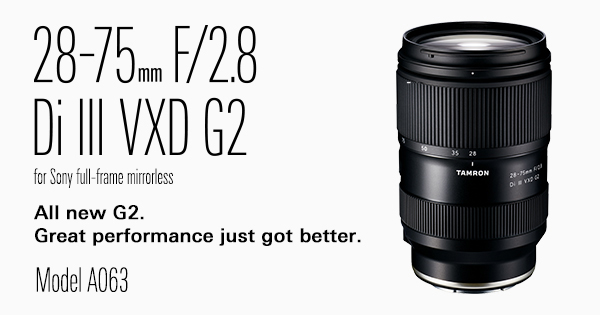 カメラ レンズ(ズーム) Product Page | 28-75mm F/2.8 Di III VXD G2 (Model A063) | E-mount 