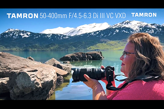 Lisa Langell with the 50-400mm for Sony E Mount