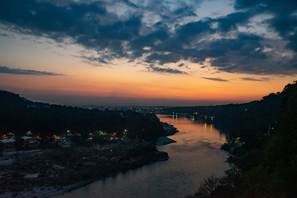 Sunset on the Ganges River